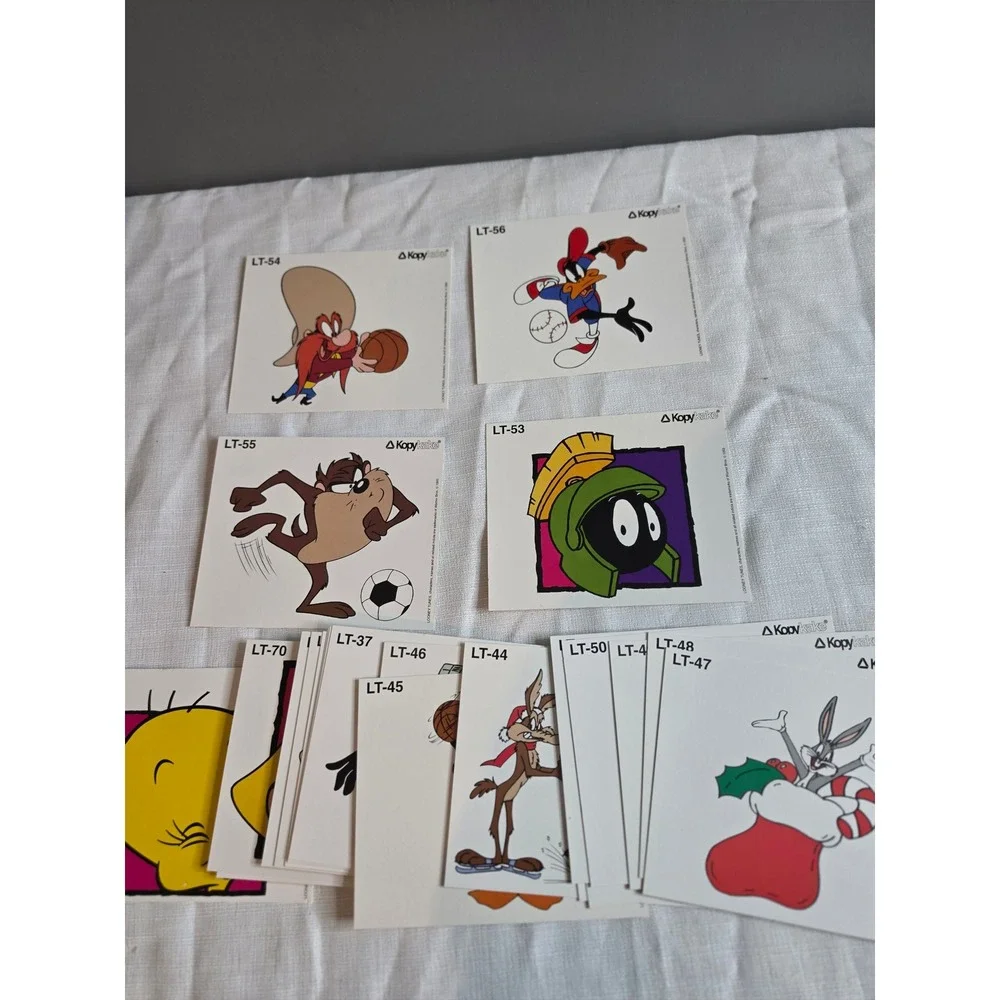 Vintage 1993 Kopykake Looney Tunes Cake Decorating Sheets Warner Bros Marvin Taz